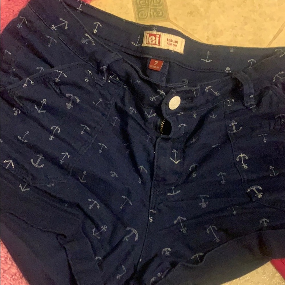 Levi’s sail boat shorts.